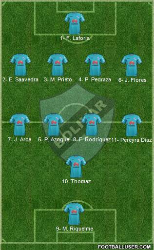 C Bolívar football formation