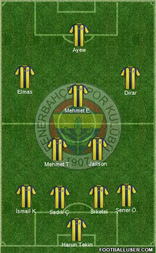 Fenerbahçe SK Formation 2019