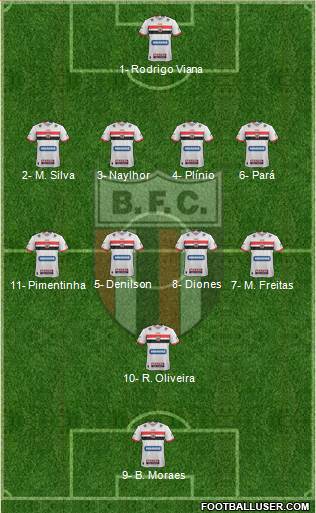 Botafogo FC (SP) Formation 2019