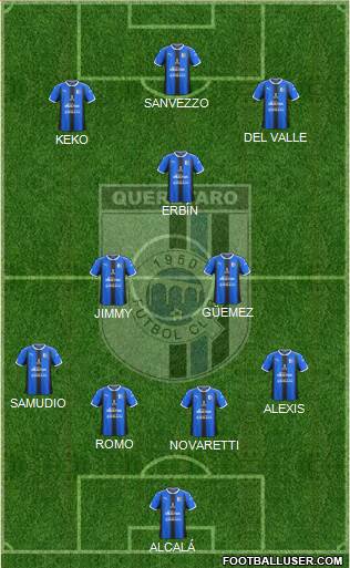 Club de Fútbol Gallos Blancos Formation 2019