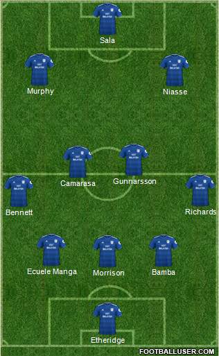 Cardiff City football formation