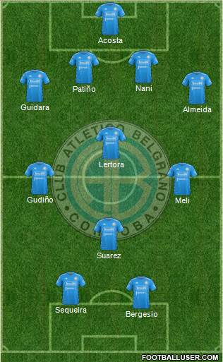 Belgrano de Córdoba football formation