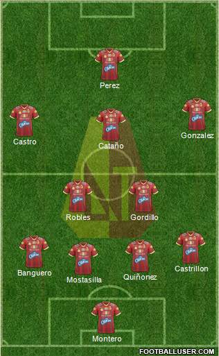 CC Deportes Tolima Formation 2019
