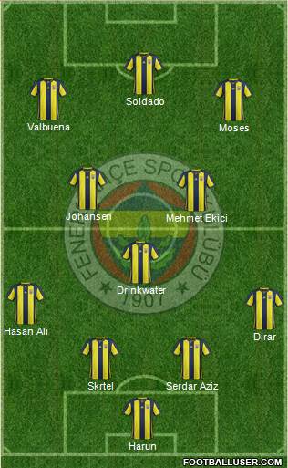 Fenerbahçe SK Formation 2019