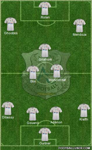 Amiens Sporting Club Football Formation 2019