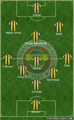 Fenerbahçe SK Formation 2019