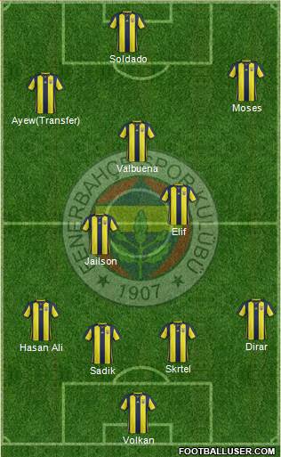 Fenerbahçe SK Formation 2019
