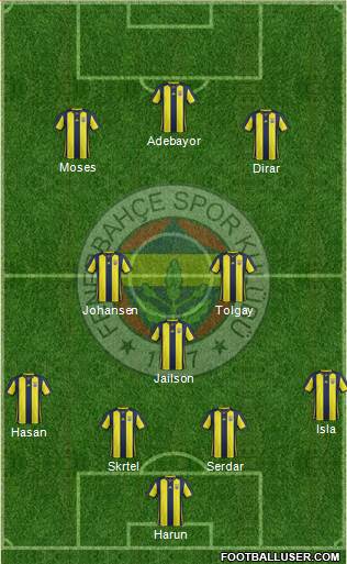 Fenerbahçe SK Formation 2019