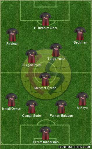 Eskisehirspor football formation