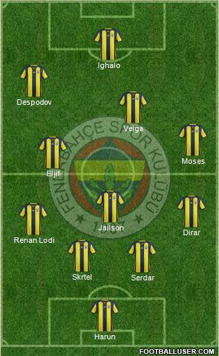Fenerbahçe SK Formation 2019
