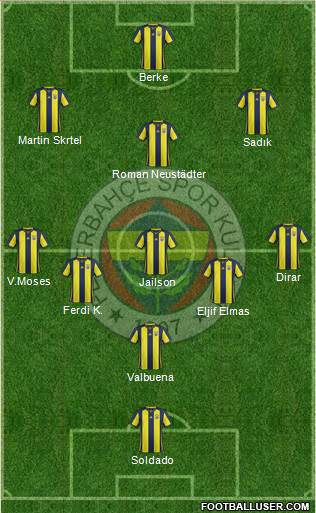 Fenerbahçe SK Formation 2019