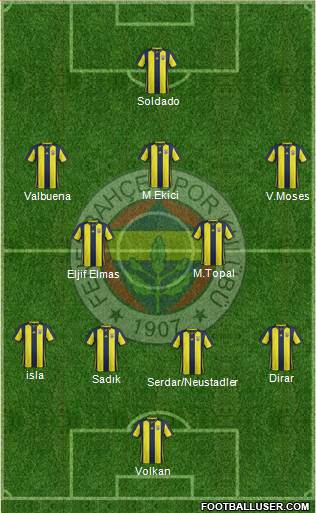 Fenerbahçe SK Formation 2019