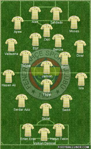 Fenerbahçe SK Formation 2019