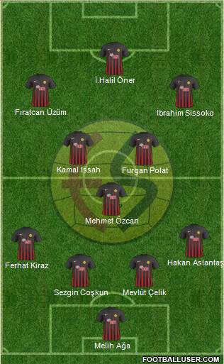 Eskisehirspor football formation