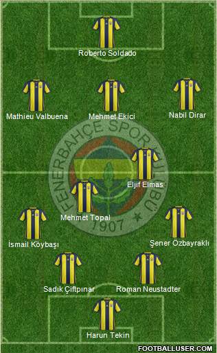 Fenerbahçe SK Formation 2019