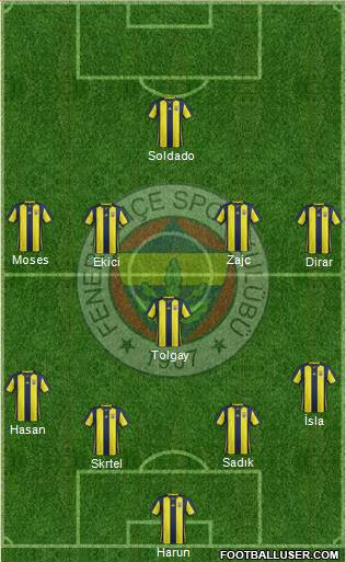 Fenerbahçe SK Formation 2019