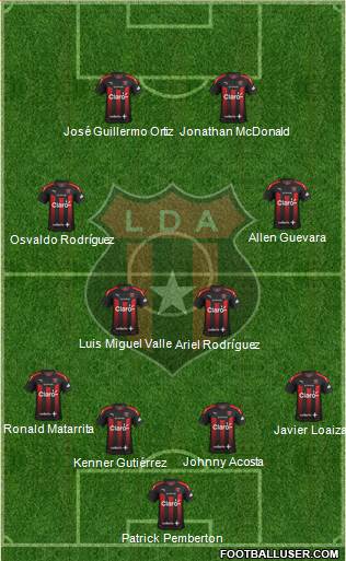 Liga Deportiva Alajuelense football formation