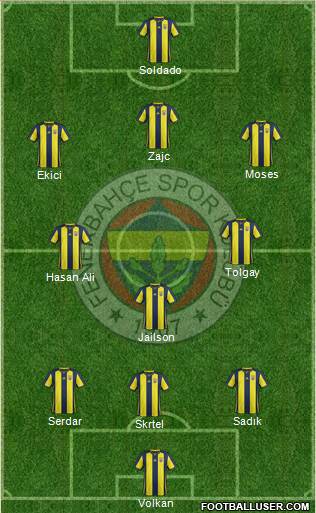 Fenerbahçe SK Formation 2019