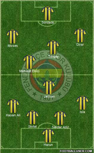 Fenerbahçe SK Formation 2019