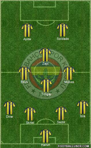Fenerbahçe SK Formation 2019