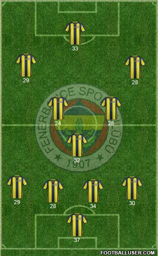 Fenerbahçe SK Formation 2019