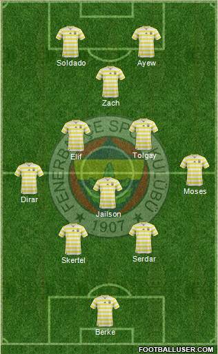 Fenerbahçe SK Formation 2019
