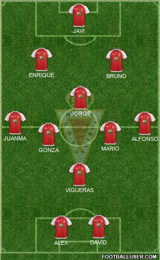 Real Murcia C.F., S.A.D. football formation