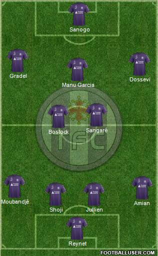 Toulouse Football Club Formation 2019