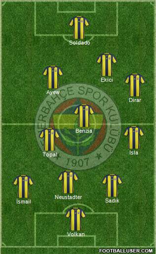 Fenerbahçe SK Formation 2019