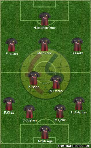 Eskisehirspor football formation