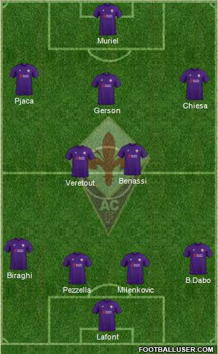 Fiorentina Formation 2019