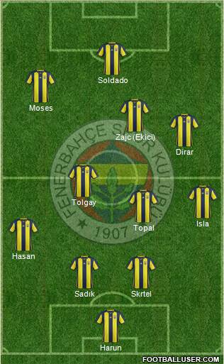 Fenerbahçe SK Formation 2019