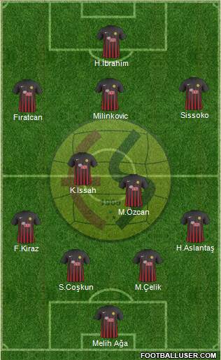 Eskisehirspor football formation