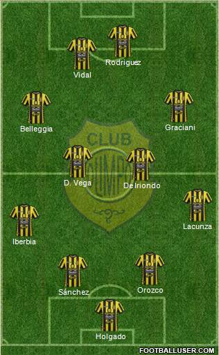 Olimpo de Bahía Blanca football formation