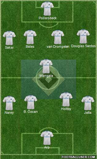 Hamburger SV football formation