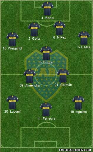 Boca Juniors Formation 2019