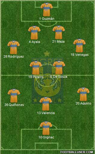 Club Universitario de Nuevo León Formation 2019