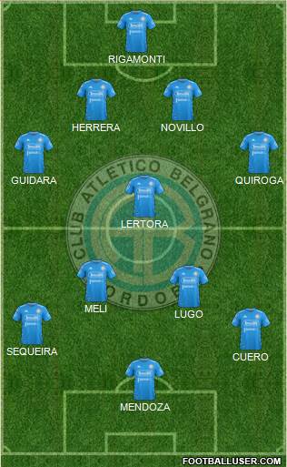 Belgrano de Córdoba football formation