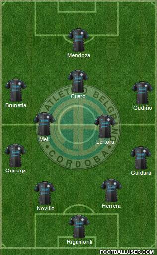 Belgrano de Córdoba 4-4-1-1 football formation