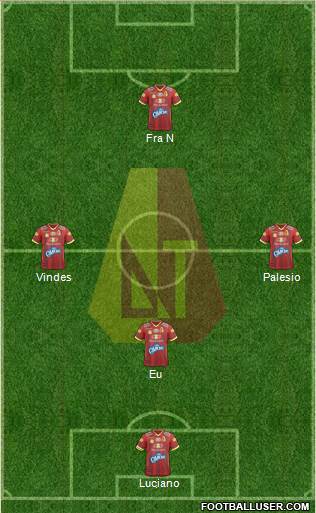 CC Deportes Tolima Formation 2019