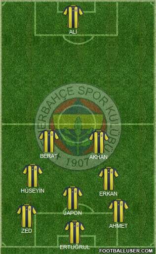 Fenerbahçe SK Formation 2019