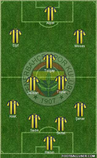 Fenerbahçe SK Formation 2019