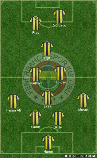 Fenerbahçe SK Formation 2019