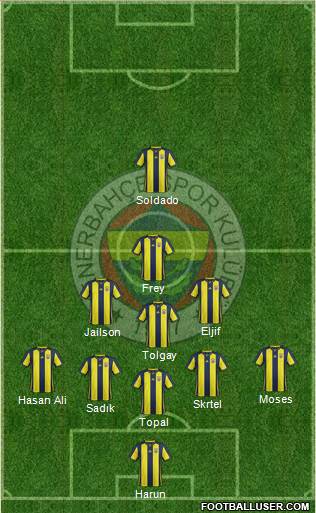 Fenerbahçe SK Formation 2019