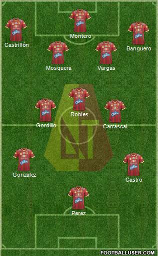 CC Deportes Tolima Formation 2019