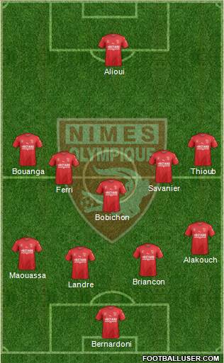 Nîmes Olympique Formation 2019