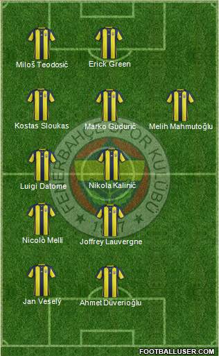 Fenerbahçe SK Formation 2019