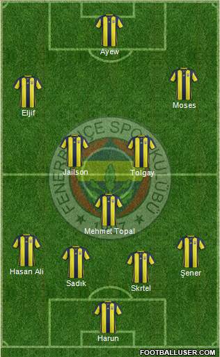 Fenerbahçe SK Formation 2019