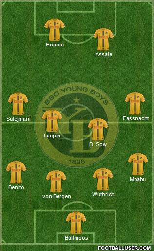 BSC Young Boys Formation 2019