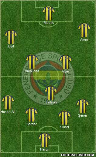 Fenerbahçe SK Formation 2019